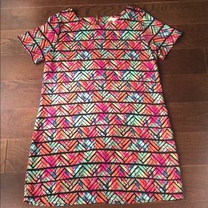 Colorful Short Sleeve dress